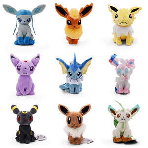 Groothandel 18cm Diverse Pokémon Pluche Poppen Eevees Pikachu Charizard Bulbasaur Pokémon Pluche Speelgoed voor Klauwautomaat - Product Image 4