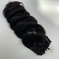 Vmae Virgin Remy Indian Hair Extensions 100g Kératine Micro Boucle Anneau 3A 3B 3C Afro Kinky Curly Jerry Curl Loose Wave 100% Humain