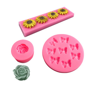 Mini lazos <span class=keywords><strong>de</strong></span> silicona <span class=keywords><strong>Fondant</strong></span> moldes caramelo flor Chocolat suave arcilla goteo pegamento <span class=keywords><strong>pastel</strong></span> decoración herramientas para hornear molde <span class=keywords><strong>de</strong></span> silicona Diy <span class=keywords><strong>pastel</strong></span> - Product Image 2