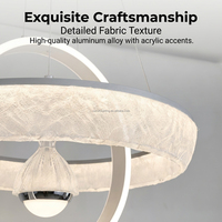 Lustre LED Rectangulaire Moderne 150W Ultra Haute Luminosité Contrôle Groupe 2.4G Hauteur Réglable Grand Pendentif en Cristal et Aluminium
