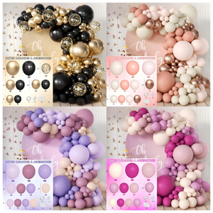 ชุดตกแต่งปาร์ตี้ธีมสัตว์ป่าสีเขียวทองสไตล์เรโทรสำหรับงานเลี้ยงฉลองทารกแรกเกิด พร้อมชุดลูกโป่งประดับซุ้มโค้ง - Product Image 5