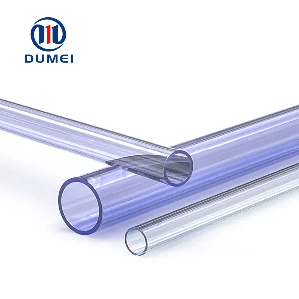 UPVC أنابيب شفافة DN15 PVC أنبوب شفاف 20 مللي متر عالية الجودة تجهيزات أنابيب بلاستيكية أنبوب كامل حجم الأنابيب حسب الطلب