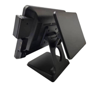 Système tactile de machine de point de vente de 15.6 pouces avec écran d'invité tout dans une caisse enregistreuse Win 10