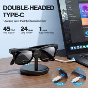 Base di Ricarica Portatile in Metallo con USB-C per Occhiali Smart Ray-Ban Meta AI, Wayfarer, Skyler e Altri Modelli - Product Image 3