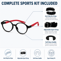Lunettes anti-lumière bleue en silicone pour enfants, monture de lunettes pour enfants.