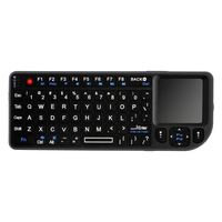 NeFactory Keyboard Mini Nirkabel Tipis Plastik dengan Lampu Latar, Pengganti Halaman PPT, Koneksi 2.4G/BT/Type-C, Mendukung Desktop/PC, Dapat Dikustomisasi