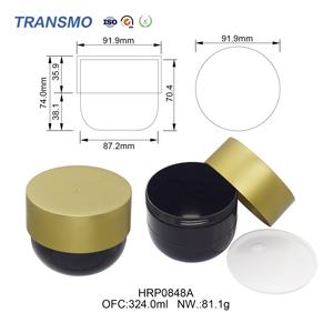 Pots en plastique écologiques de 280 g avec couvercles pour crème cosmétique, crème pour le visage, lotion, soins de la peau, masques faciaux, pour marque privée - Product Image 3