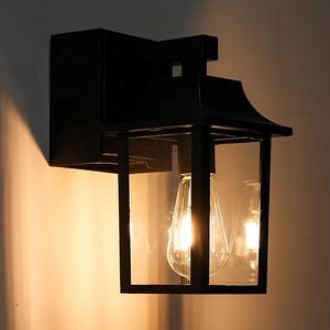 Đèn tường LED cảm biến chuyển động PIR chống nước, chống gỉ, hình vuông, gắn tường, hệ thống cảm biến ánh sáng tự động, ổ cắm GFCI, E26, 1 bóng đèn - Product Image 6