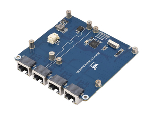 Carte Waveshare PCIe vers 4 ports Gigabit / 2.5G ETH (B) pour Raspberry Pi 5, compatible Raspberry Pi OS, sans pilote, Plug and Play K677 - Product Image 1