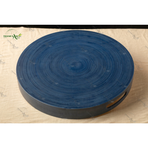 Venta al por mayor bandeja de servicio de bambú hilado personalizada lavanda armonía bandeja de bambú vajilla utensilios de cocina de Vietnam - Product Image 4