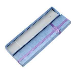 Joyero Simple de 4*20cm, lazo creativo, caja de embalaje exquisita, collar, caja de regalo de joyería - Product Image 5