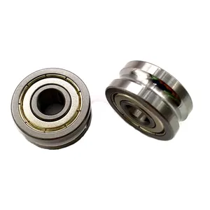 HXHV HIGH PRECISION U grooved gothic profile track roller wheel bearings for guide rail