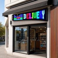 Panneau de matrice LED programmable contrôlé par application, alimenté par USB 5V DC, pour la publicité à domicile, dans les taxis et les centres commerciaux