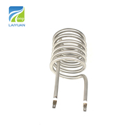 Élément chauffant tubulaire à immersion en acier inoxydable 304 Laiyuan CE/ROHS, type bobine, diamètre 8 mm, pour eau distillée