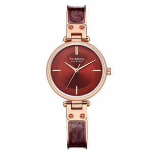 Vintage Fashion Ladies Quartz Watch Minimalist Black Dial Gold Tone Marbled Bracelet Waterproof Elegant Dress Watch - Product Image 5