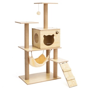 Usine directe de haute qualité montée <span class=keywords><strong>arbre</strong></span> <span class=keywords><strong>à</strong></span> <span class=keywords><strong>chat</strong></span> condo maison pour animaux de compagnie - Product Image 1