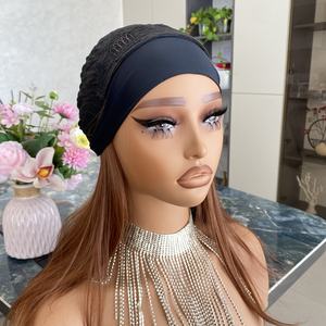 Perruque Bandeau Synthétique Courte Transparente, Lisse, Mélange de Couleurs Gingembre et Brun, Résistante à la Chaleur, pour Femmes Noires - Vente en Gros Fournisseur - Product Image 4