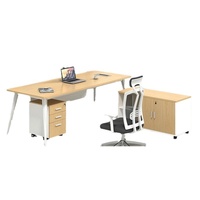Muebles de Oficina de Lujo Personalizados de Alta Gama, Mesa de Jefe en Forma de L, Escritorio Ejecutivo para Presidente o CEO