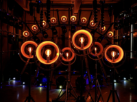 Lumière de scène rétro, lumière de fond DJ, 40W DMX512, ampoule tungstène, lumière de scène jaune rétro classique pour fête
