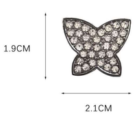 Nouveaux charms de chaussures Jiete mignons en forme d'étoile et de fleur, décoratifs, papillon, couronne, accessoires DIY 3D décontractés en plastique ABS