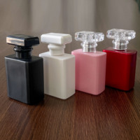 Flacon de parfum en verre coloré rechargeable, récipient décoratif pour diffuseur de parfum, pot pour emballage cosmétique