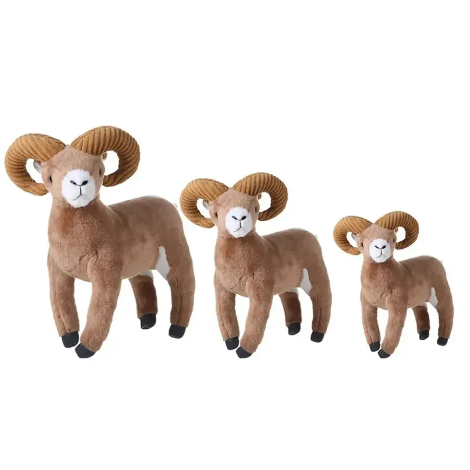 Personalizado Stuffed Animal Boneca De Pelúcia Ovelhas Brinquedo Macio Cabra Animal Selvagem Brinquedo De Pelúcia Simulado
