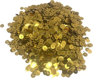 5mm Center Hole Flat Round <b>Sequins</b> Bulk | Iridescent Metallic Loose Paillettes for Sewing, Nail Decoration & DIY Handmade Crafts - Product Image 5
