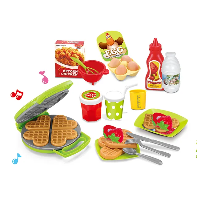 Kitchen Plastics Baking Machine Waffle maker Cake Bread Baking Material Combination Set Household Appliances Foods Equipped Toys