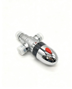 Válvula <span class=keywords><strong>Mezcladora</strong></span> Termostática Oculta de Latón de <span class=keywords><strong>1</strong></span>/<span class=keywords><strong>2</strong></span>'' con Control Manual de 3 Vías, Presión Media, para Baño y Ducha, Zhejiang - OEM - Product Image 4