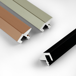 Manufacture Direct Aluminum <strong>Corner</strong> T Shaped Tile Trim Transition <strong>Metal</strong> <strong>Decorative</strong> Strip for Wood Door Background Wall Decoration - Product Image 1