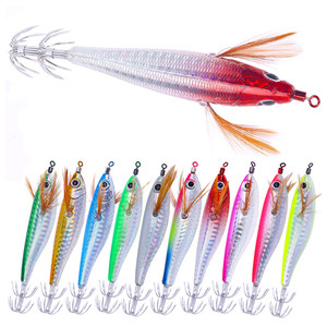 Señuelo de pesca de calamar ABS de 10CM-9G al por mayor, señuelo de pesca de pulpo y camarón para agua salada, señuelo de pesca con mosca, señuelo de pesca de flotación media - Product Image 2