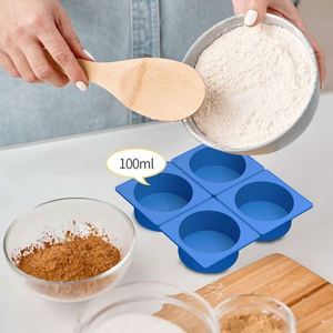 3D Round Silicone Cake Mold Non-stick Fluted Bundt Pan Food Grade <b>Bakeware</b> for Air Fryer Oven Baking Muffin Bread Tray BPA Free - Product Image 5