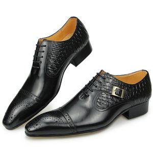 Latest Business Formal Stylish Brogue Men's <b>Shoes</b> Round Toe Korean Style Trendy Genuine Leather Autumn Waterproof <b>Shoes</b> - Product Image 6