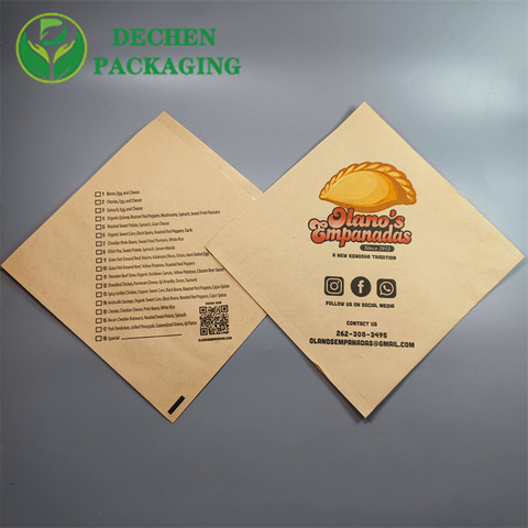 Food Togo Bags Fast Food Paper Bag High Quality Waterproof Paper Bag
