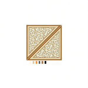 Sciarpa triangolare multifunzionale 60x135 cm con motivo floreale - Product Image 2