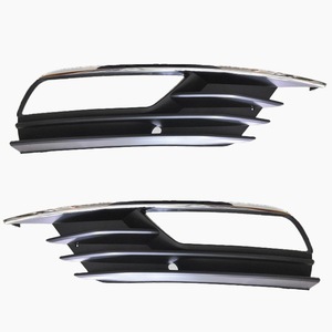 Calandre de feux antibrouillard noire et argentée en PP/ABS pour Audi A3 Berline 2013-2016, côté gauche et droit - Product Image 1