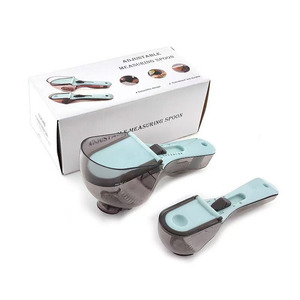 Juego de Utensilios para Hornear, Cuchara Medidora Digital para Repostería, Cuchara Medidora Ajustable de Plástico con Escala para Café - Product Image 1