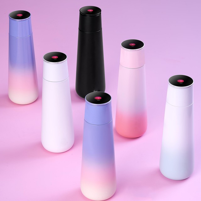 SD010 Stainless Steel Smart Drinkware New 430ml Waterproof Water Bottle with Sensor Vacuum Metal Design Reminder to Drink Water