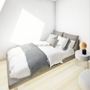 プレハブログハウスフレーム三角形屋根小さな木造住宅 - Product Image 6