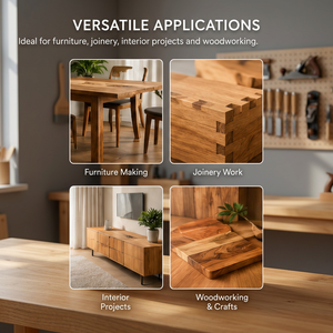 Planches de bois d'acacia EUDR, bois dur, bois scié séché au four, taille personnalisée, rectangle, menuiserie pour meubles Ramadan - Product Image 4