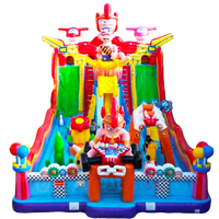 Château gonflable durable et sûr pour enfants, idéal pour les fêtes dans le jardin et les parcs d'attractions, en PVC certifié CE