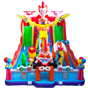 Château gonflable durable et sûr pour enfants, idéal pour les fêtes dans <span class=keywords><strong>le</strong></span> jardin et les parcs d'attractions, en PVC certifié CE - Product Image 6