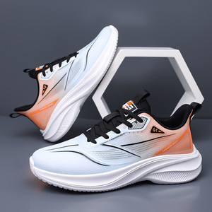 Baskets de sport noires en maille à lacets, bout rond, semelle intermédiaire respirante en EVA, semelle extérieure en caoutchouc, style toutes saisons, vente en gros - Product Image 4