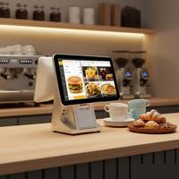 Terminal de point de vente intelligent à écran simple/double 15,6/11,6/15/18,5 pouces, résolution 1366*768, écran tactile capacitif, Wi-Fi, caisse enregistreuse POS