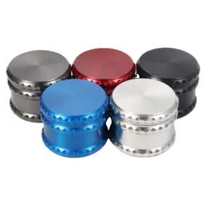 Factory Wholesale 63 MM 4 Layers Herb Grinder Custom High-grade Zinc Grinder With Good Quality