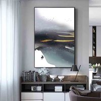 Impressions sur toile abstraites personnalisées, tableaux muraux, art mural, commande en gros, œuvres d'art modernes noires pour hôtels, pour contrats d'hôtels de luxe