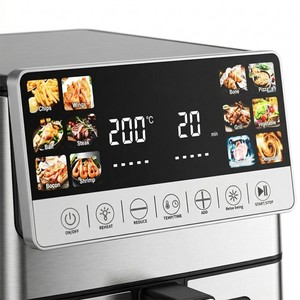 <span class=keywords><strong>Friteuse</strong></span> à air numérique en acier inoxydable 10L, <span class=keywords><strong>friteuse</strong></span> électrique pour usage domestique, 12 programmes, sans huile, double chauffage, CE CB GS ETL - Product Image 5