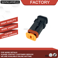 Connecteur DT06-4S-EP11, fiche mâle 4 broches, étanche IP68 IP6K9K, noir, pour faisceau de câbles automobile