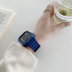 สายนาฬิกา TPU รุ่นใหม่ ปี <span class=keywords><strong>2021</strong></span> พร้อมเคสสำหรับ <span class=keywords><strong>Apple</strong></span> <span class=keywords><strong>Watch</strong></span> 1/2/3/4/5/6/7 สายแบบสปอร์ต - Product Image 5
