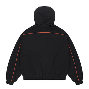 เสื้อฮู้ดดี้ไนลอนแบบมีซิปสำหรับผู้ชาย ชุดวอร์มพร้อมกระเป๋าข้าง  แถบสะท้อนแสง Healy Bright สำหรับกิจกรรมกลางแจ้ง - Product Image 2
